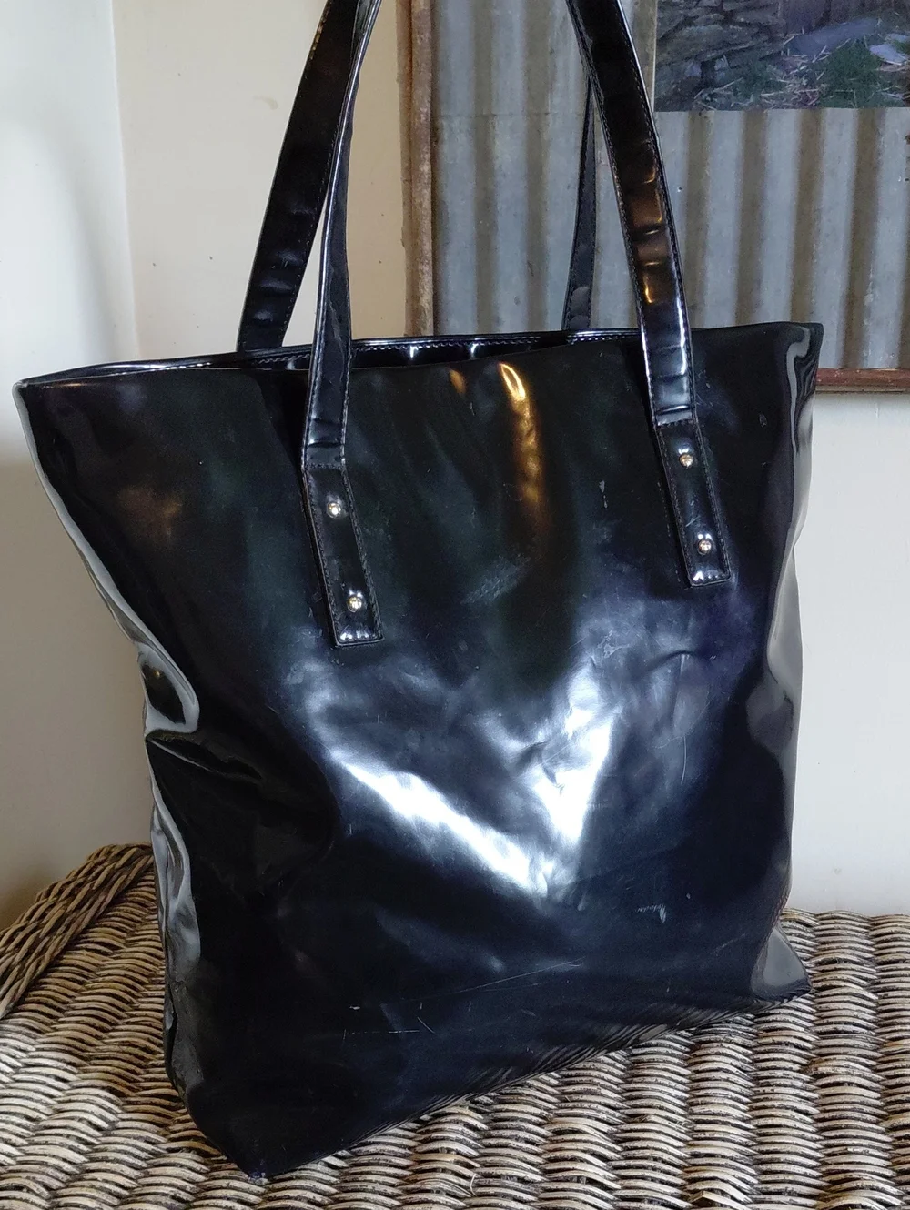 kate spade Patent Big Apple Tote Bon Shopper